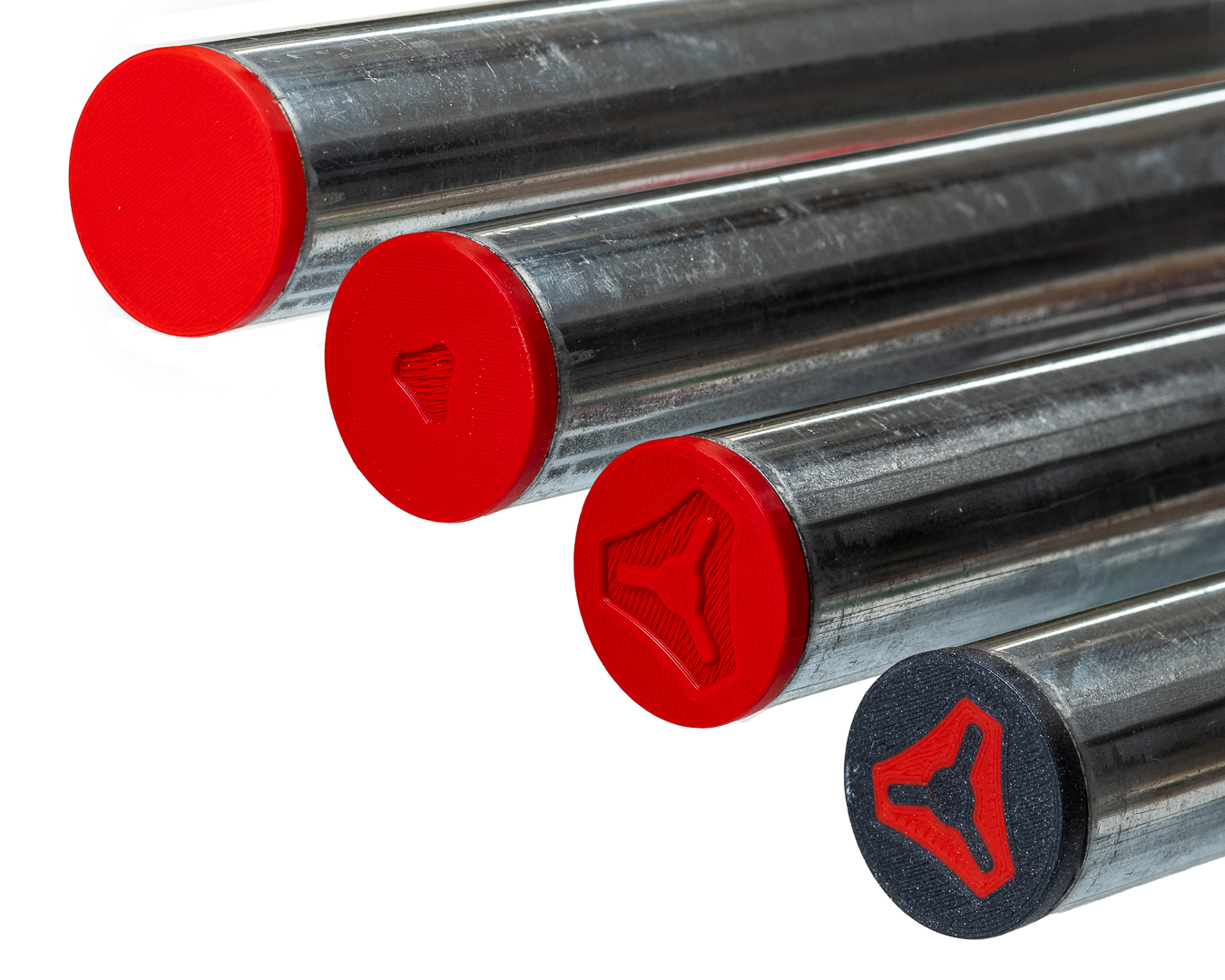 PARAMETRIC TUBE END CAPS WITH V1 ENGINEERING LOGO