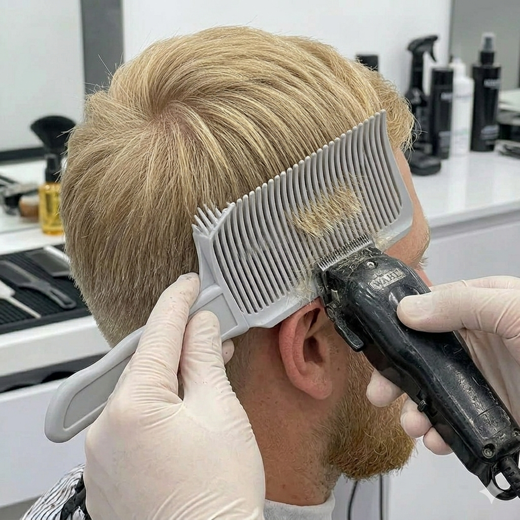 Ergonomic Barber Fade Comb (Arc Design)