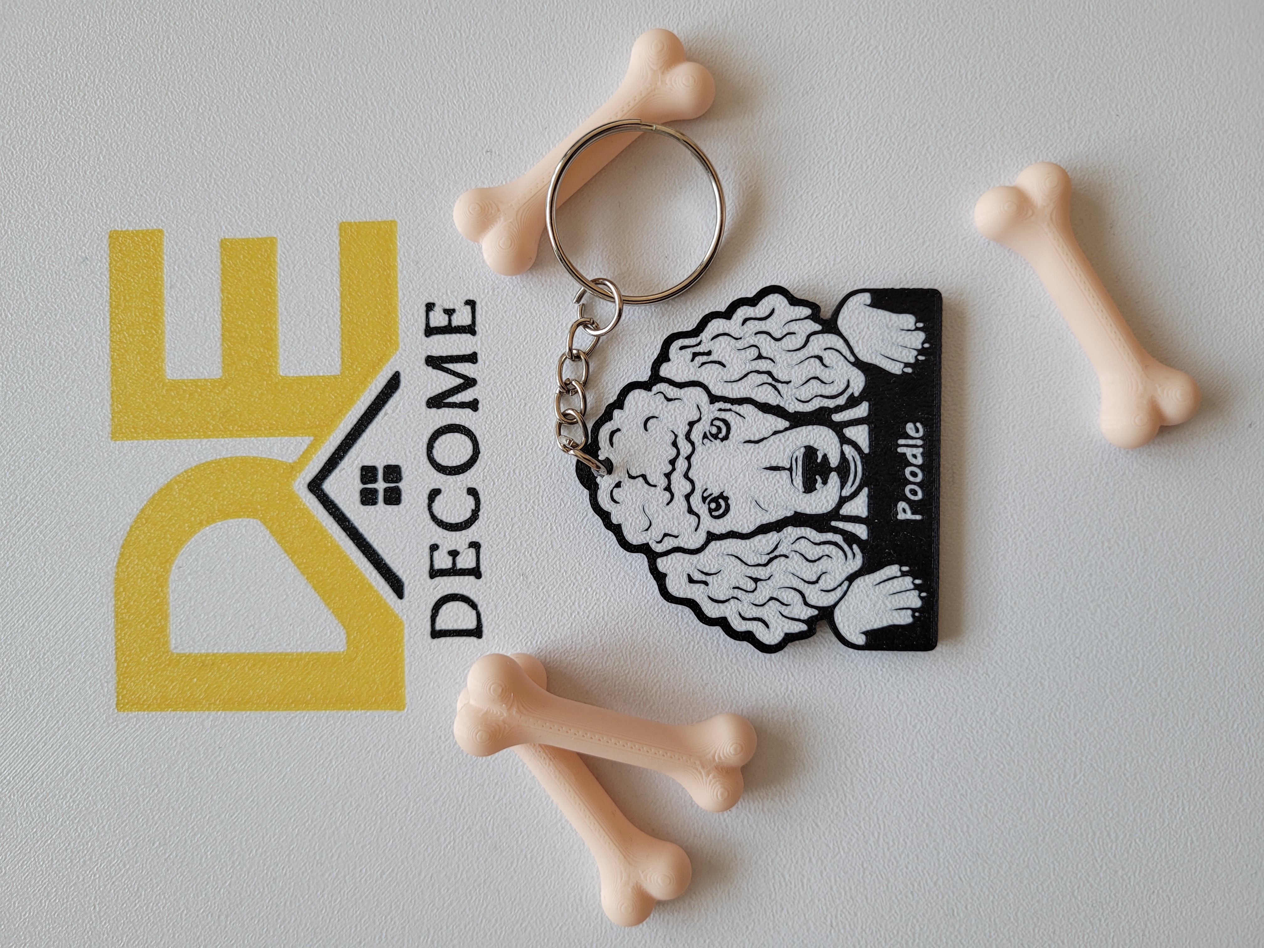 Poodle Keychain