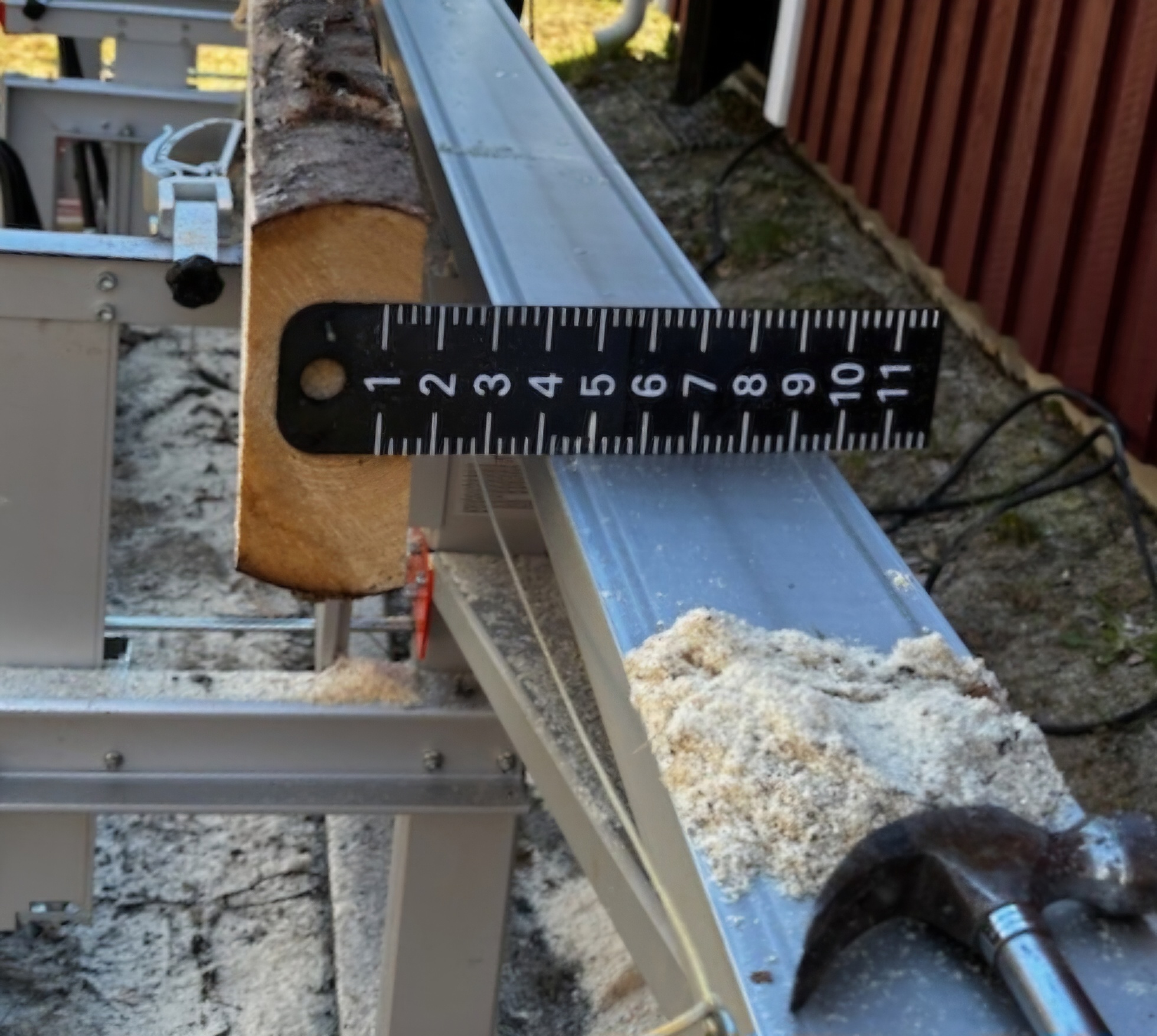 Cut height/depth setting gauge Logosol