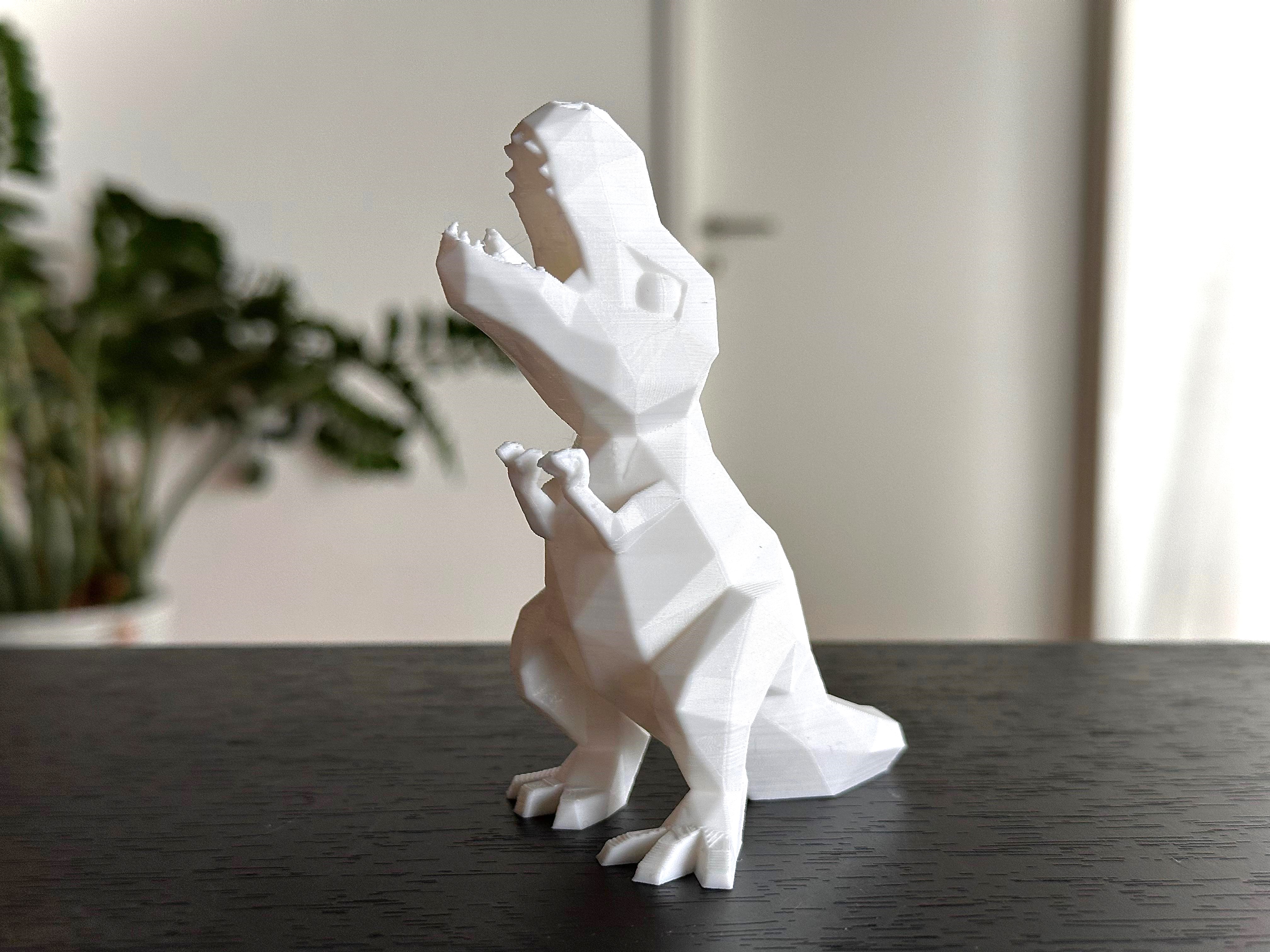 Cute Low Poly T-Rex (No Supports)