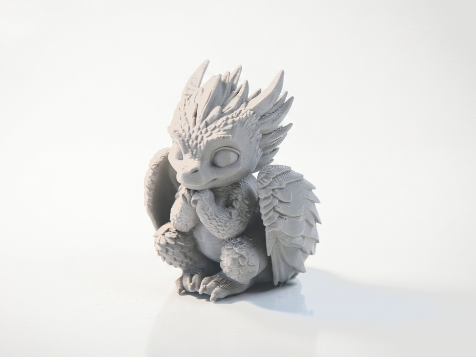 Cute Baby Dragon Figurine Chibi Fantasy 3D Printable