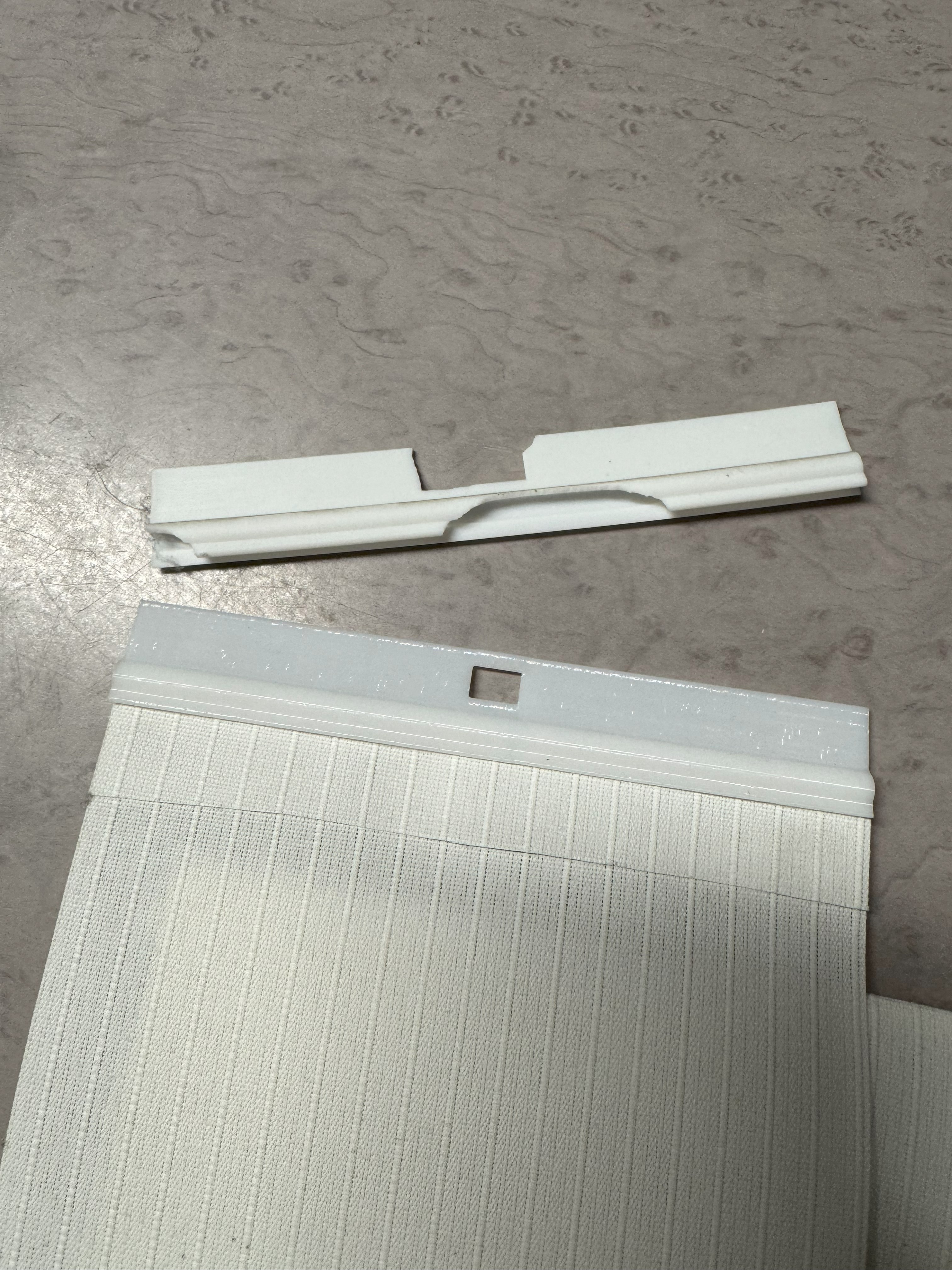 Lamellenvorhang Halter 127mm