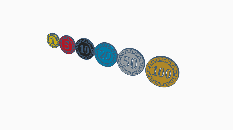 Poker chips set