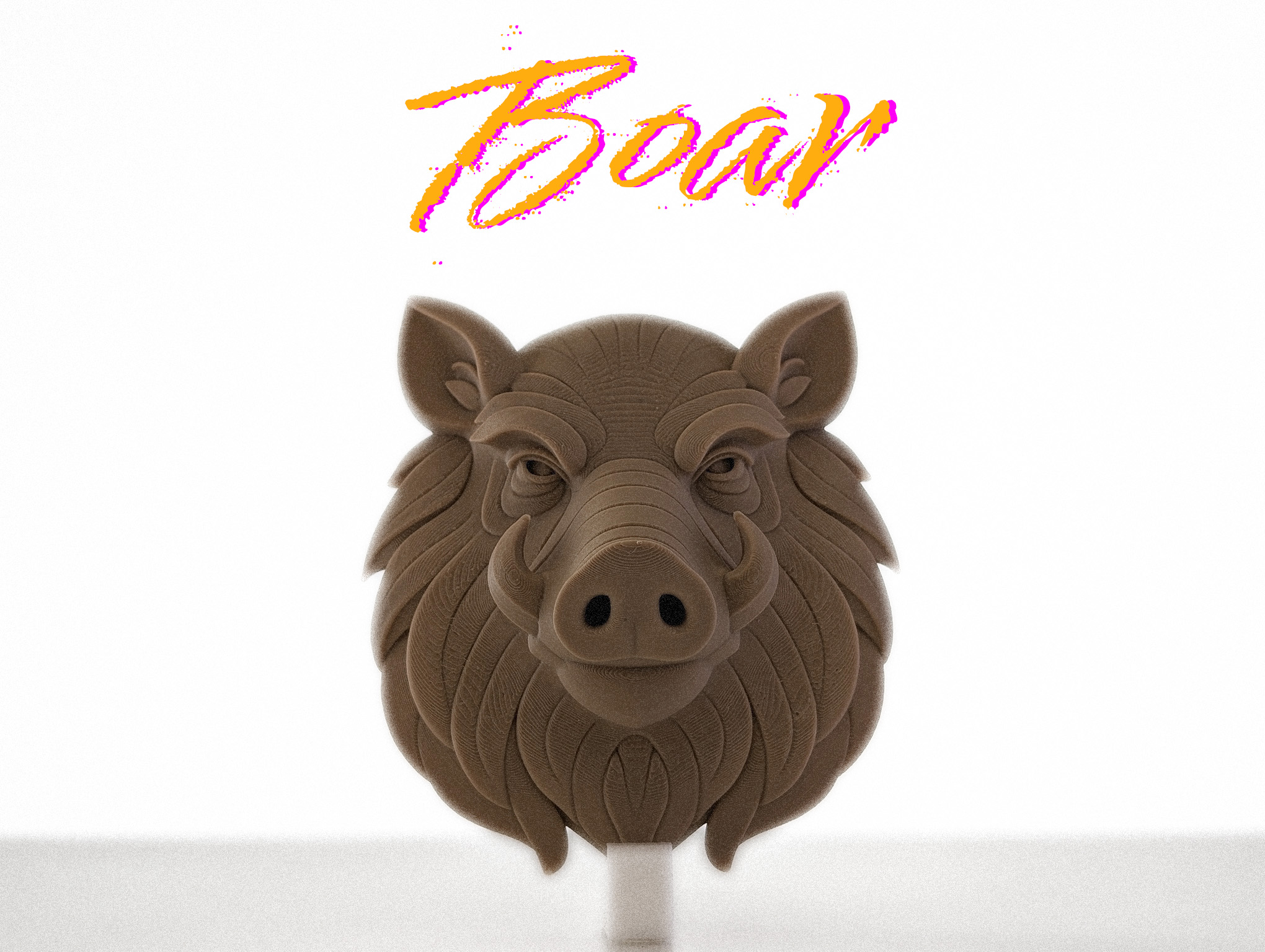 Boar Head - Ready-to-Hang Wall Sculpture