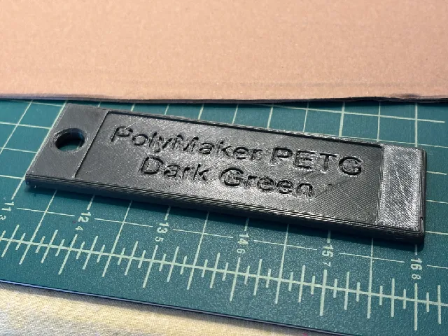 Embossed Filament Test Chip