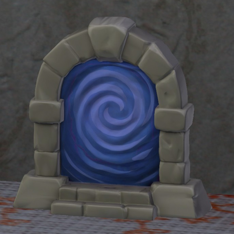 ttrpg terrain Mystic  water portal Spiral wave nosupportEasyprint fdm Easypaint