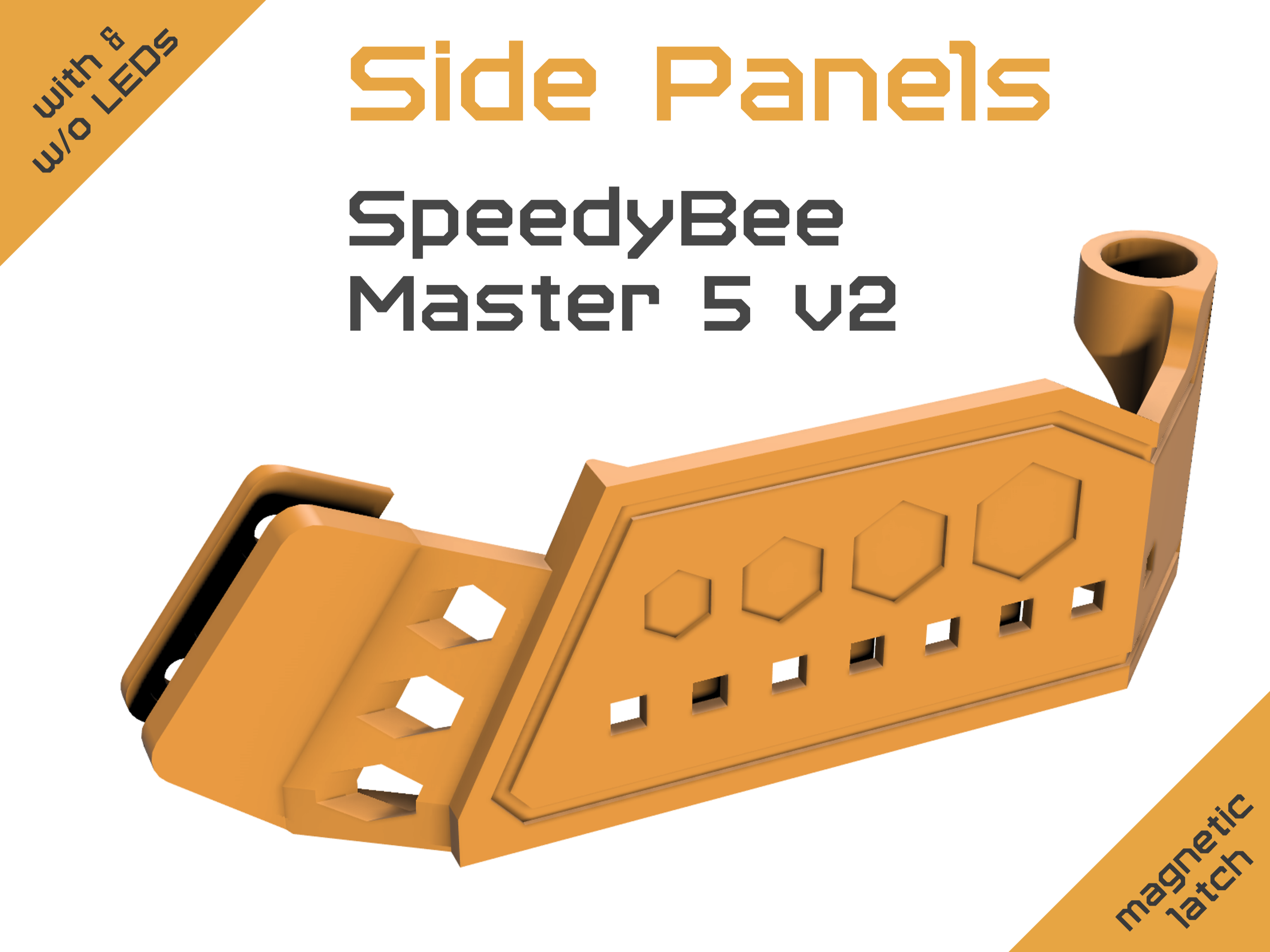 SpeedyBee Maser 5 v2 - Magnetic Side Panel - LED compatible