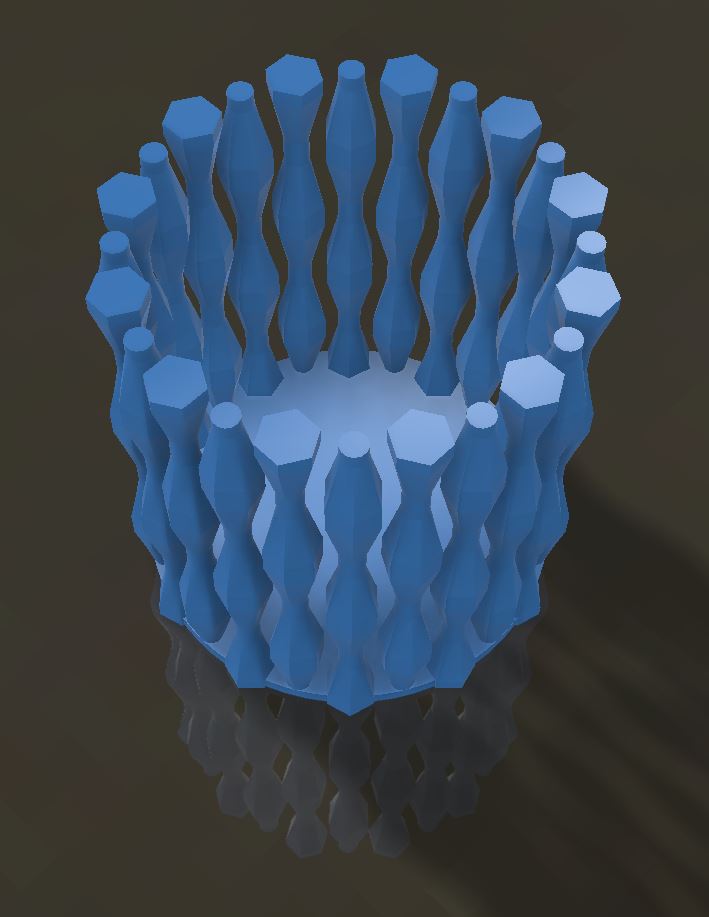 Decoration, vase or waste basket "GimpiPrint Vase V1"