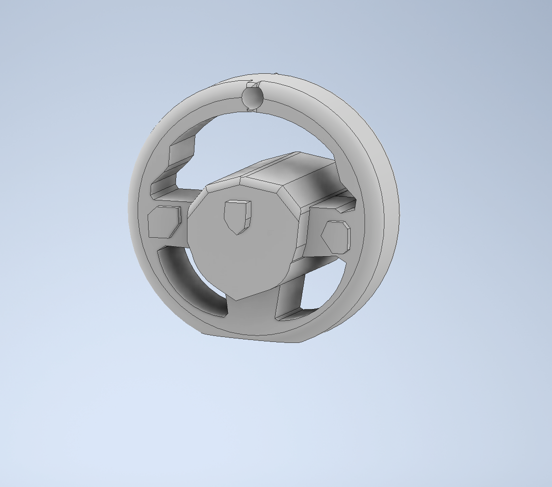 Lamborghini Aventador steering wheel keychain