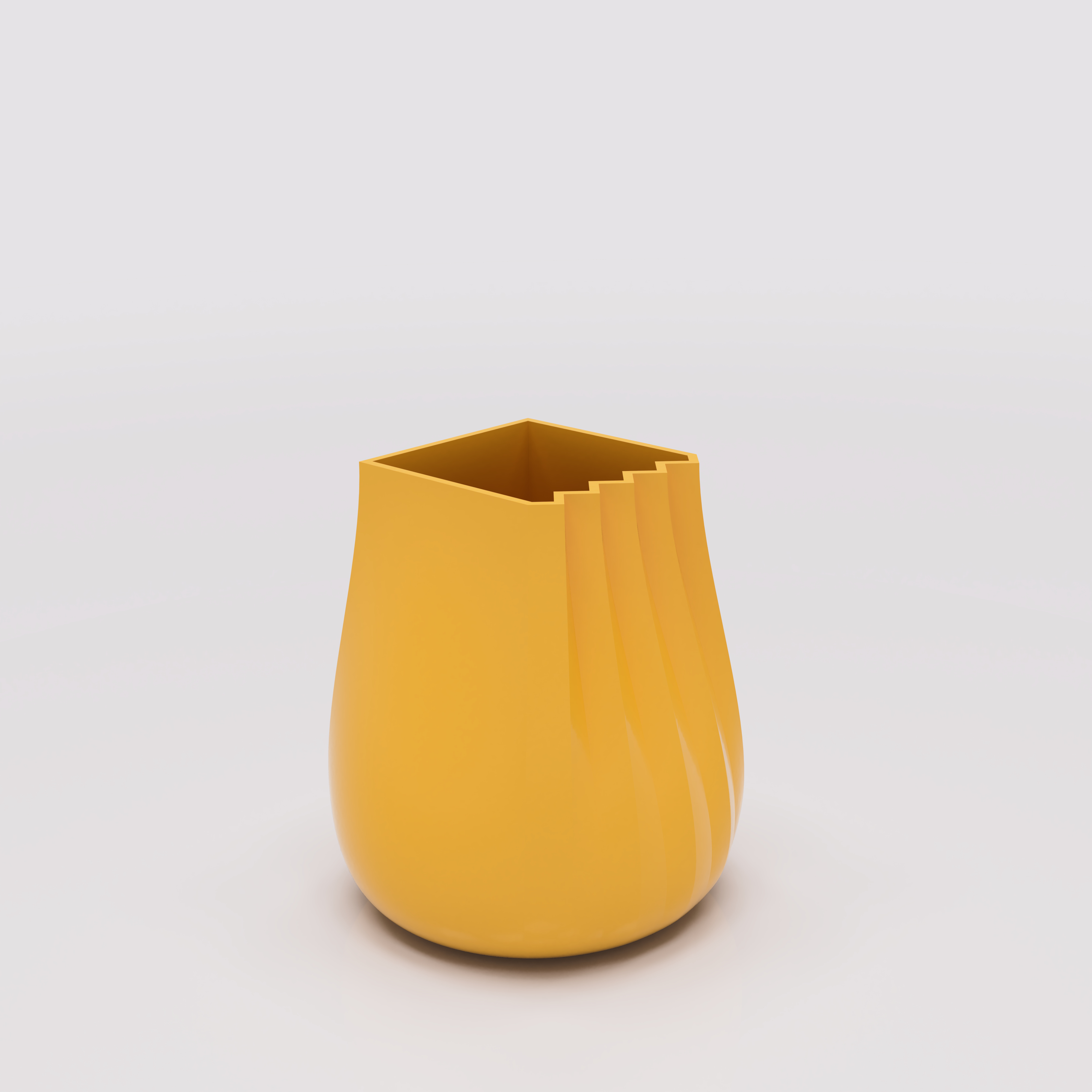 square base vase planter stl 3mf flower pot for home