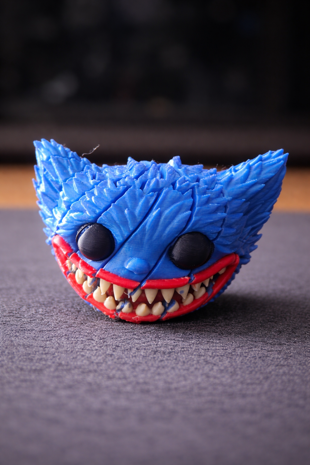 Expandable Blue Monster Fidget – Articulated Kinetic Toy 3D model