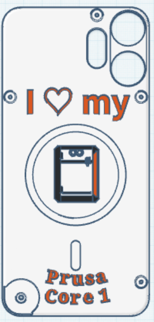 CMF Phone 2 Pro Accessory Contest Entry Prusa Core One Phone case