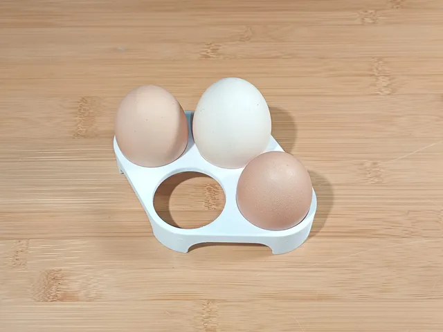 Refrigerator door egg holder - easy to print