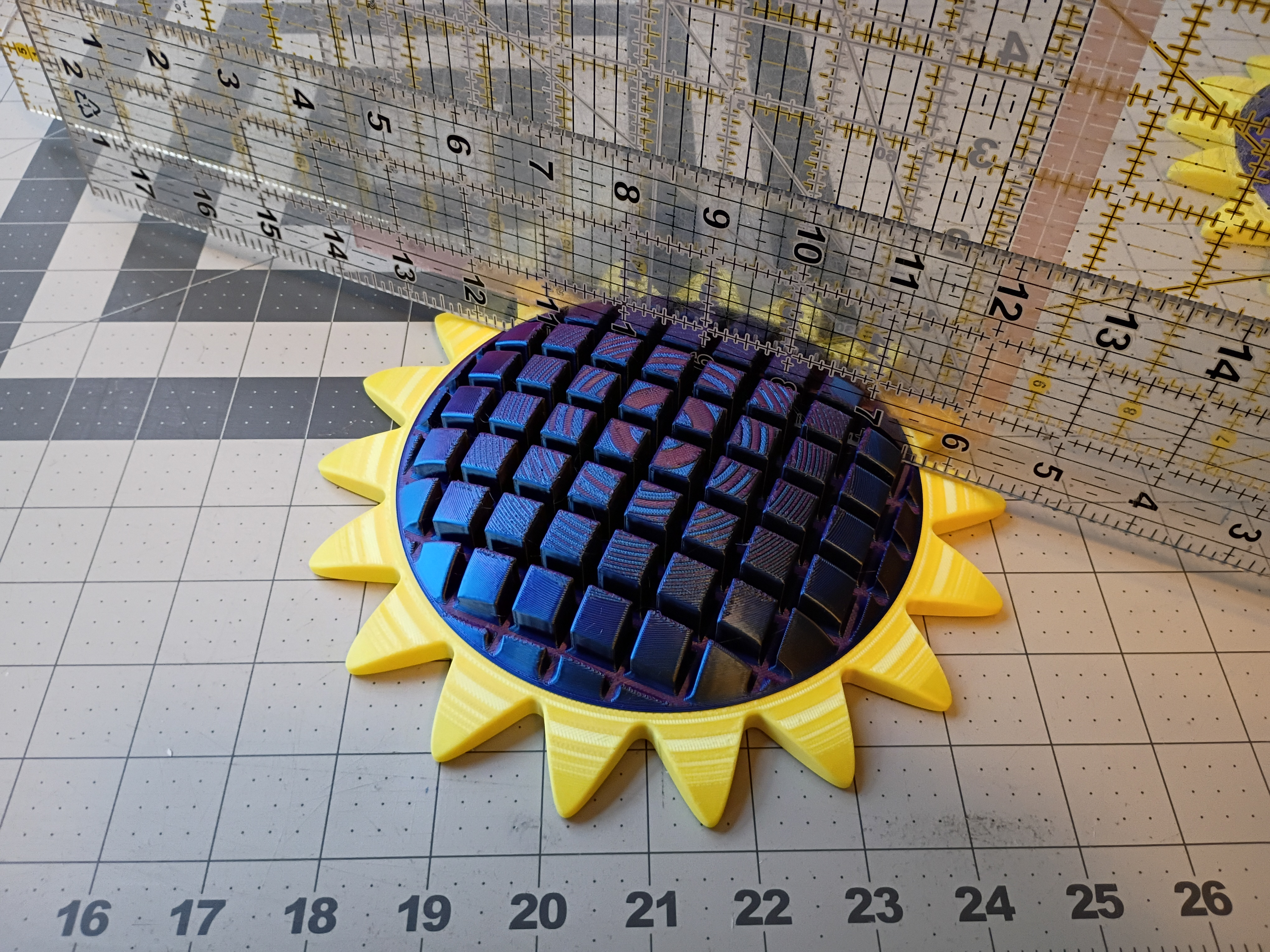 Sunflower Sewing Ruler Organizer
