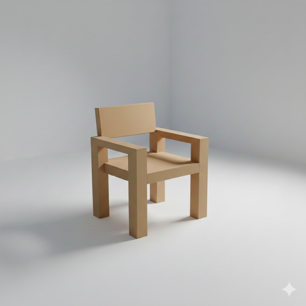 Low Poly Chair 3D Model