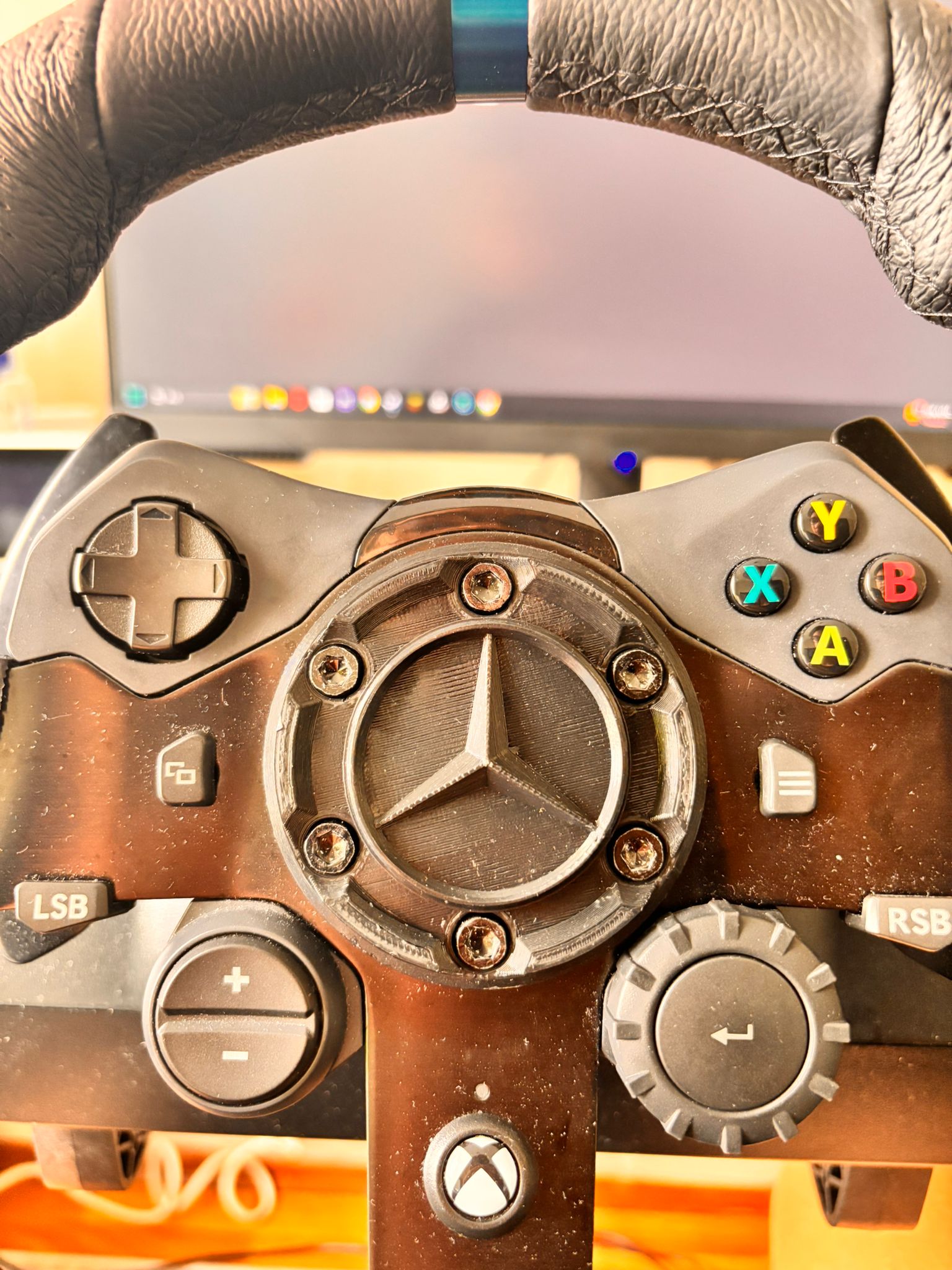 Logitech g29/923/920 Faceplate logo Mercedes-Benz