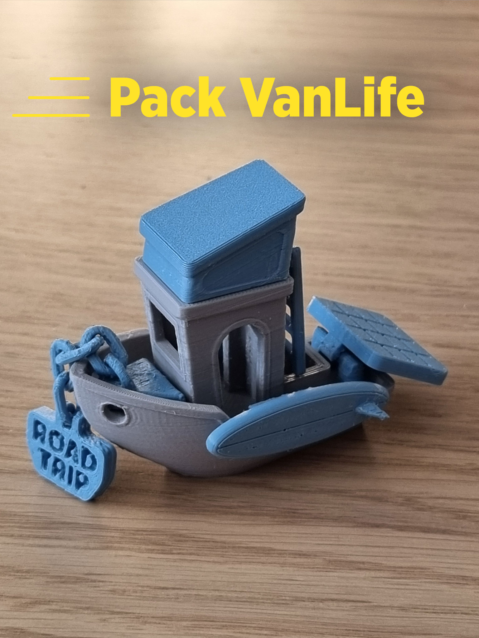 VanLife Pack (5 Clip-On Accessories) - Modular Customizable Benchy