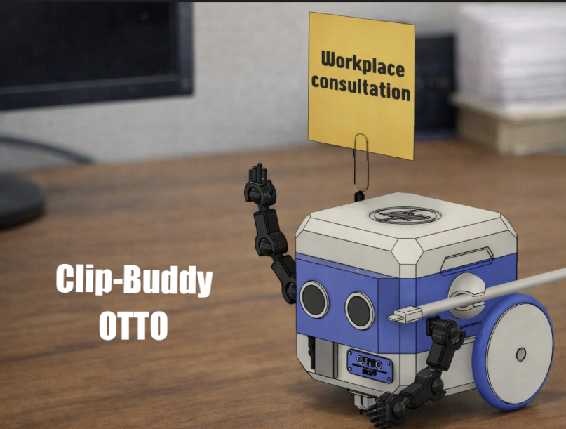 Clip‑Buddy Otto | Cute Desk Helper Robot (HP Otto Remix)