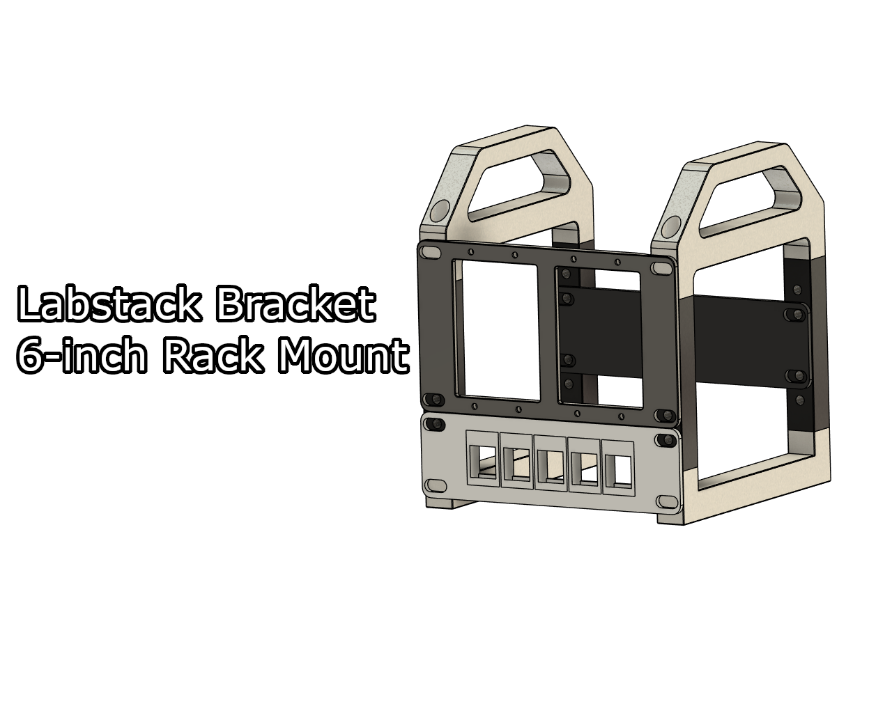 Miniatura 2 do modelo 3D 6-inch Labstack Bracket