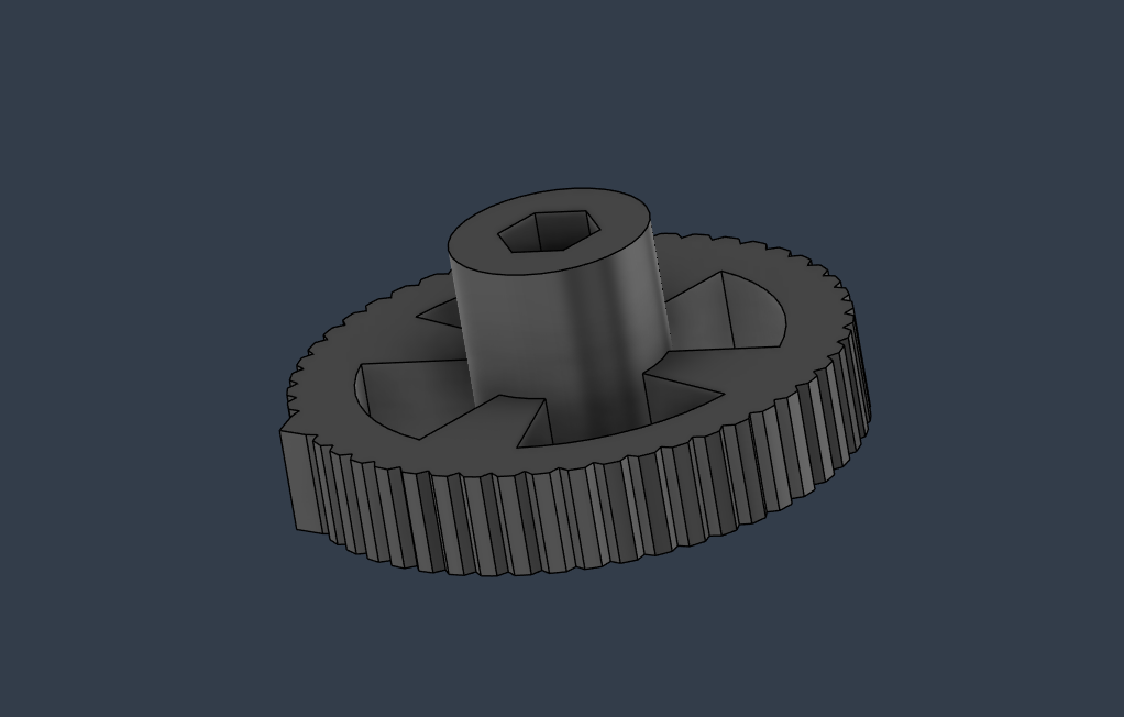Yet another M4 nut knob wheel