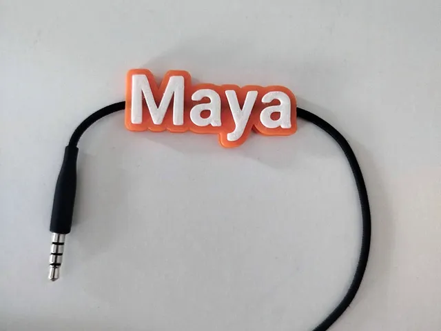 Cable Name Tags - Maya