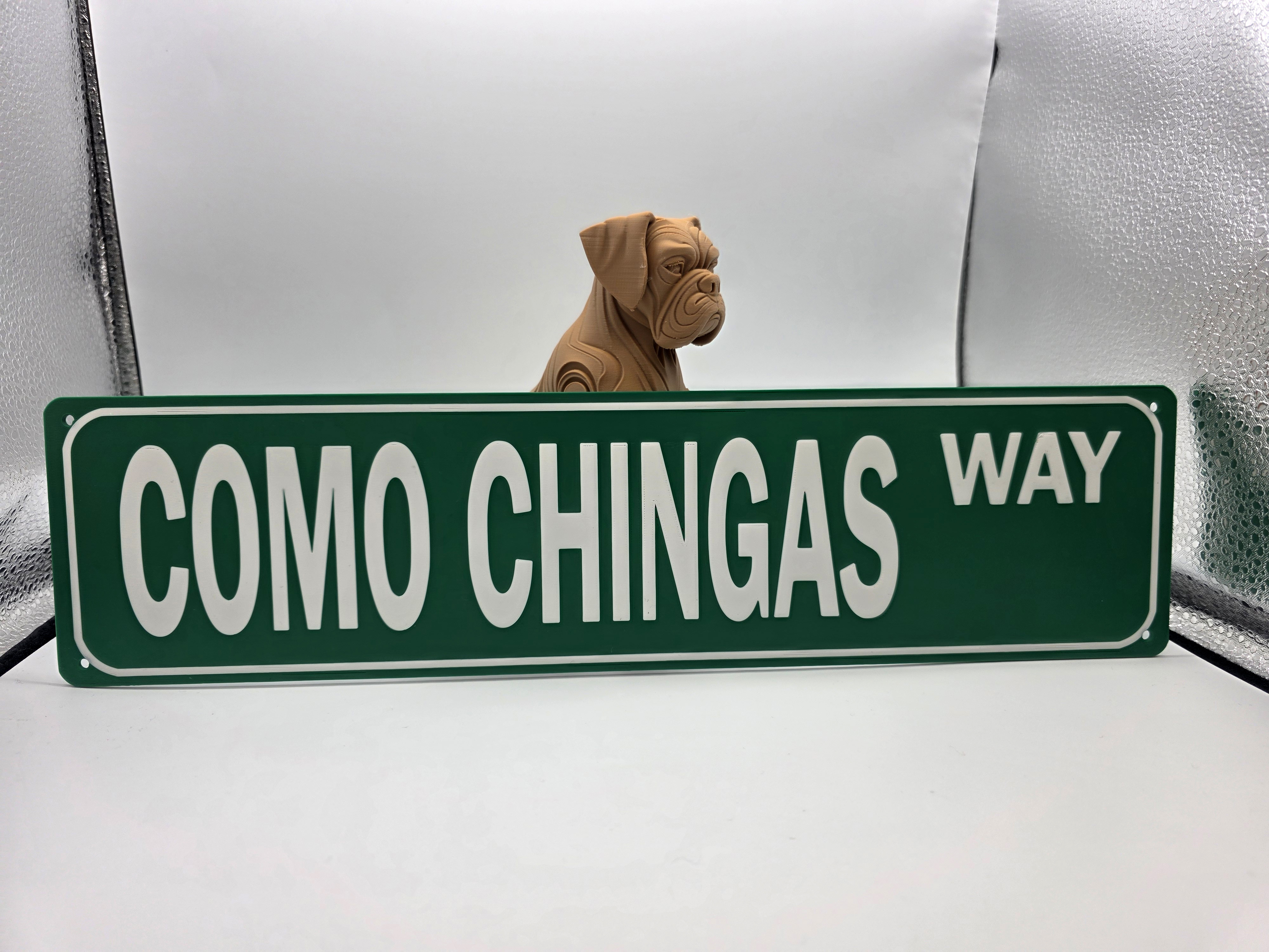 Como Chingas Way Street Sign - AMS MMU