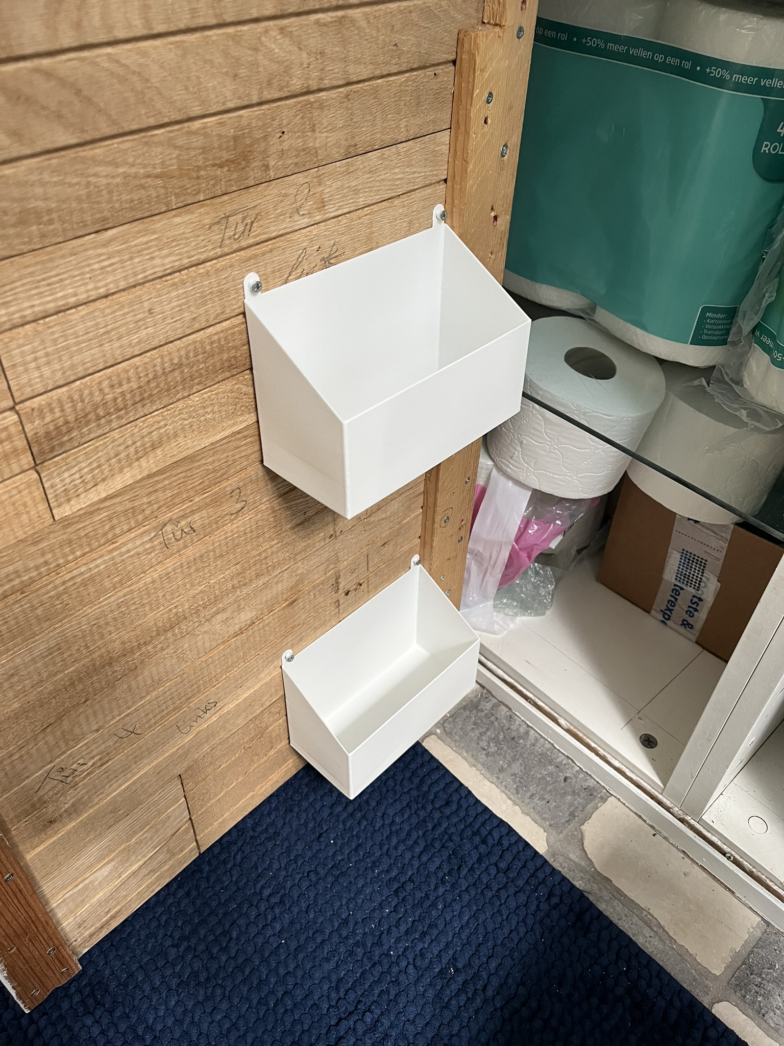 Cupboard door shelf