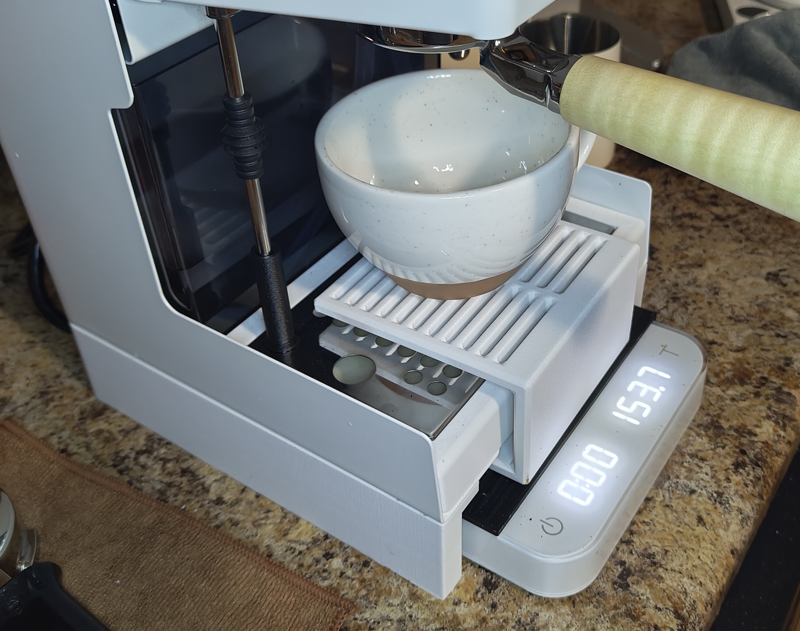 Gaggia classic scale extender for Acaia Pearl
