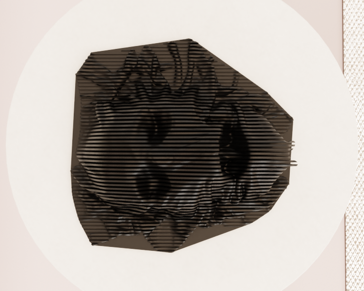 Clothed Skull with Base STL File – Artistic Skull Sliced 3D Printable Model