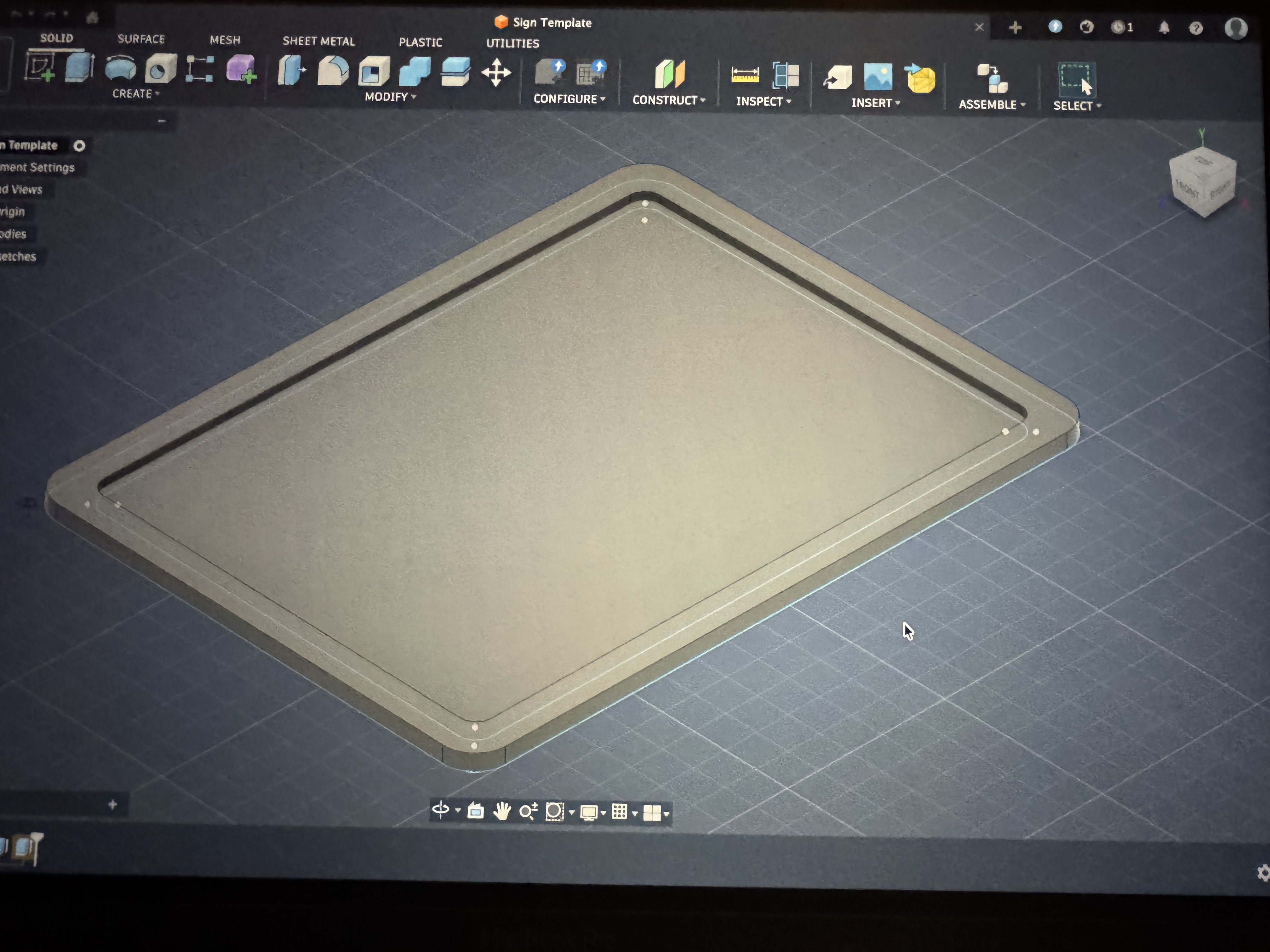 Sign Template 3D model