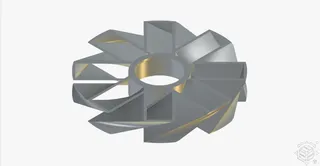 "Squaroidal" fan - 8 Blades