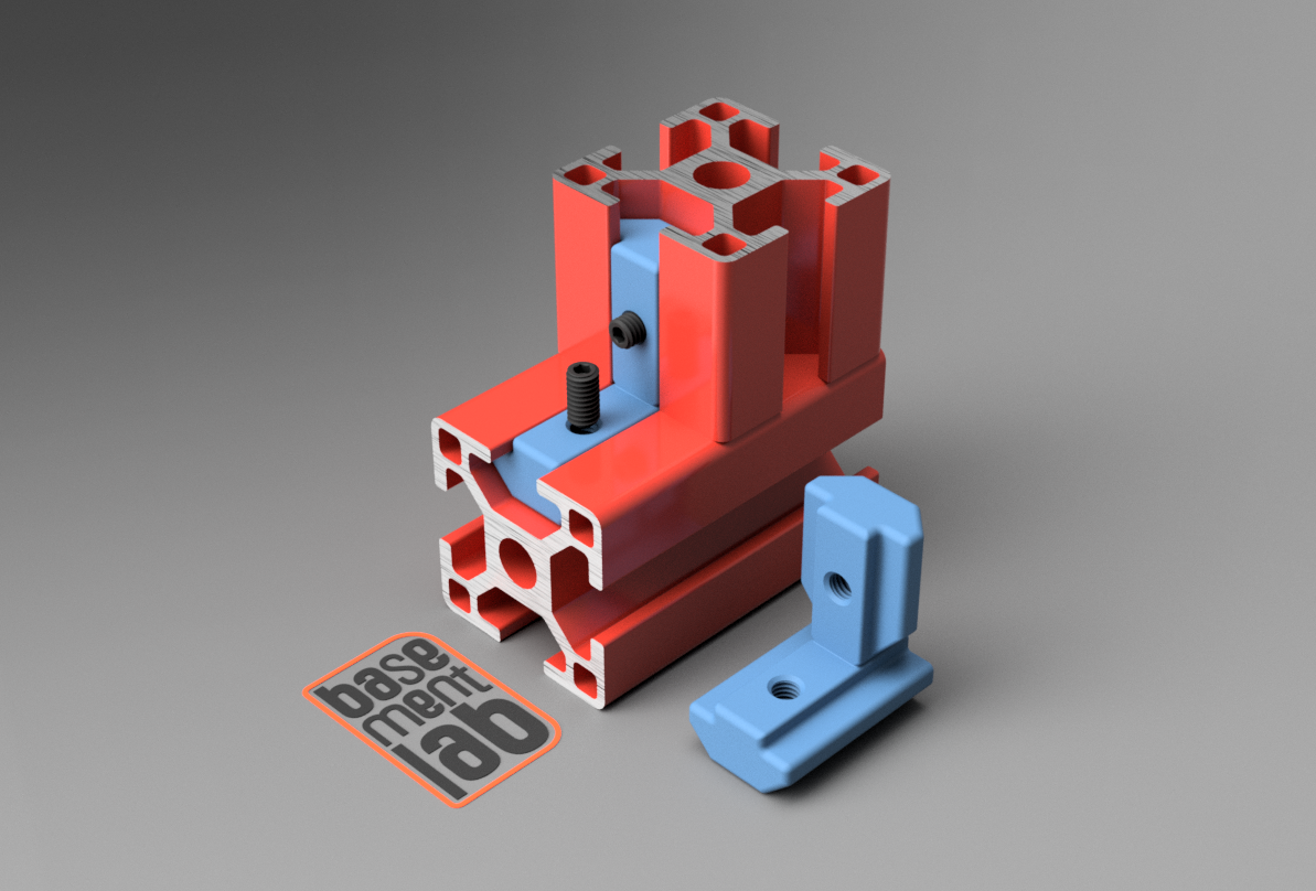 T-Slot Connector Hidden Mount M4 Thread 3030 Aluminium Profile.