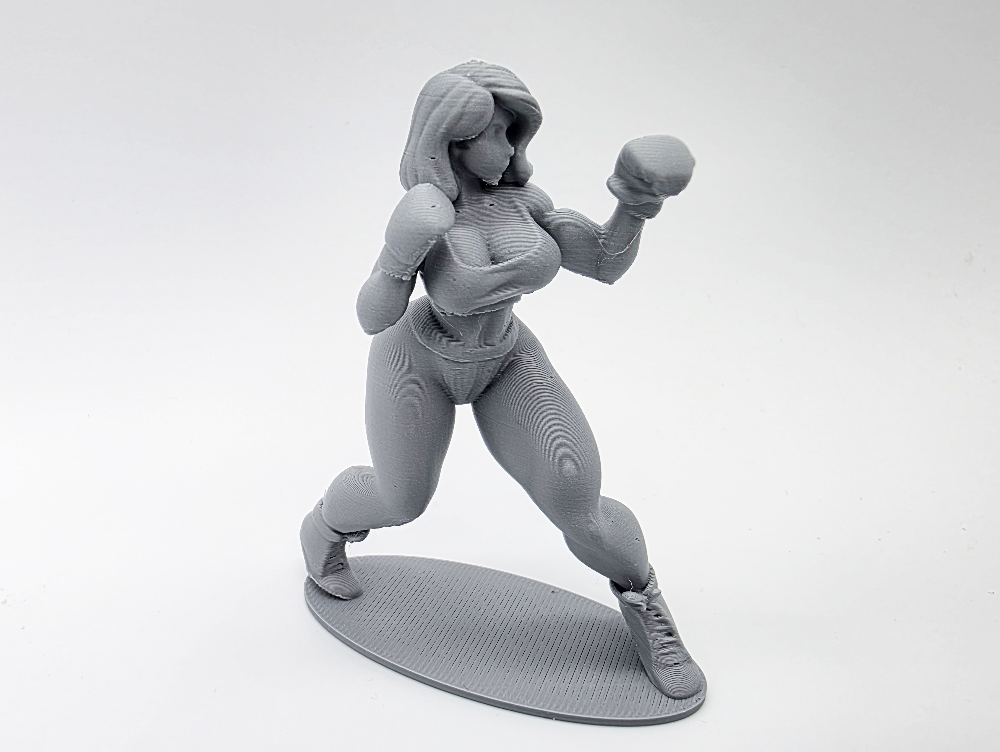 Female Boxer Figurine