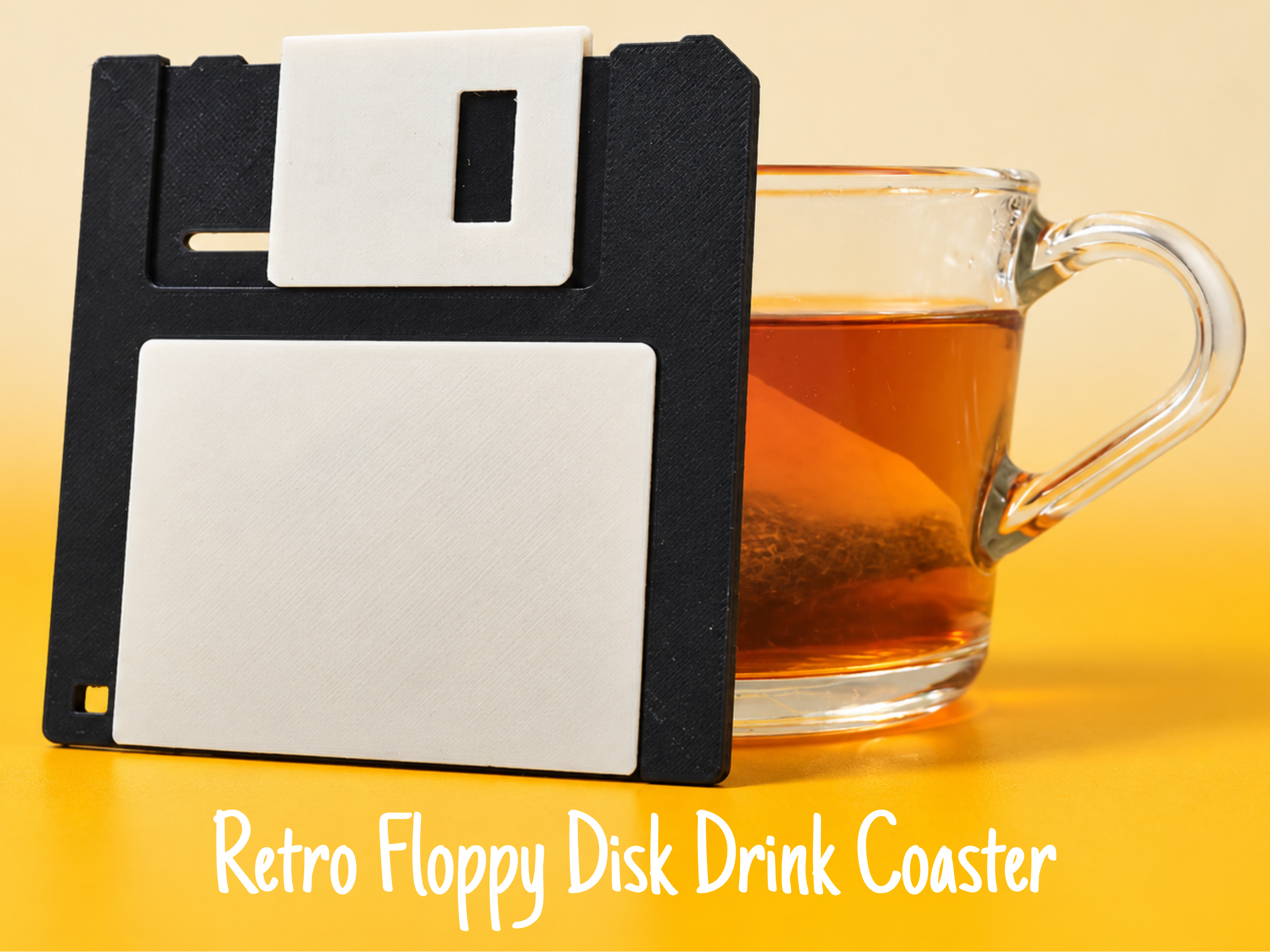 Retro Floppy Disk Drink Coaster