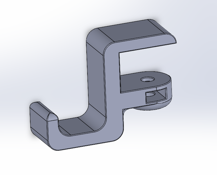 Sturdy M8 Headphone Desk Clamp - No Printed Threads