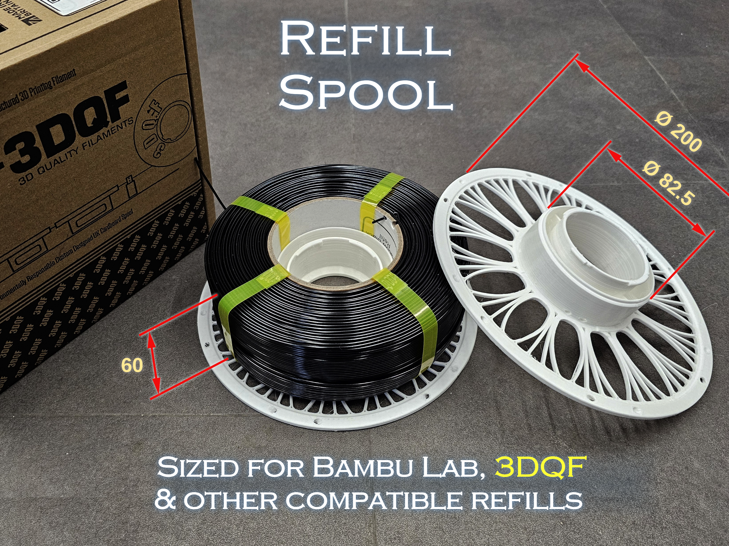 Refill Spool : Bambu Lab | 3DQF : DecoFan Remix