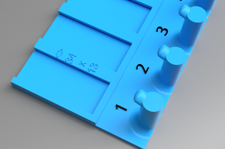Key or Lanyard holder with label slots