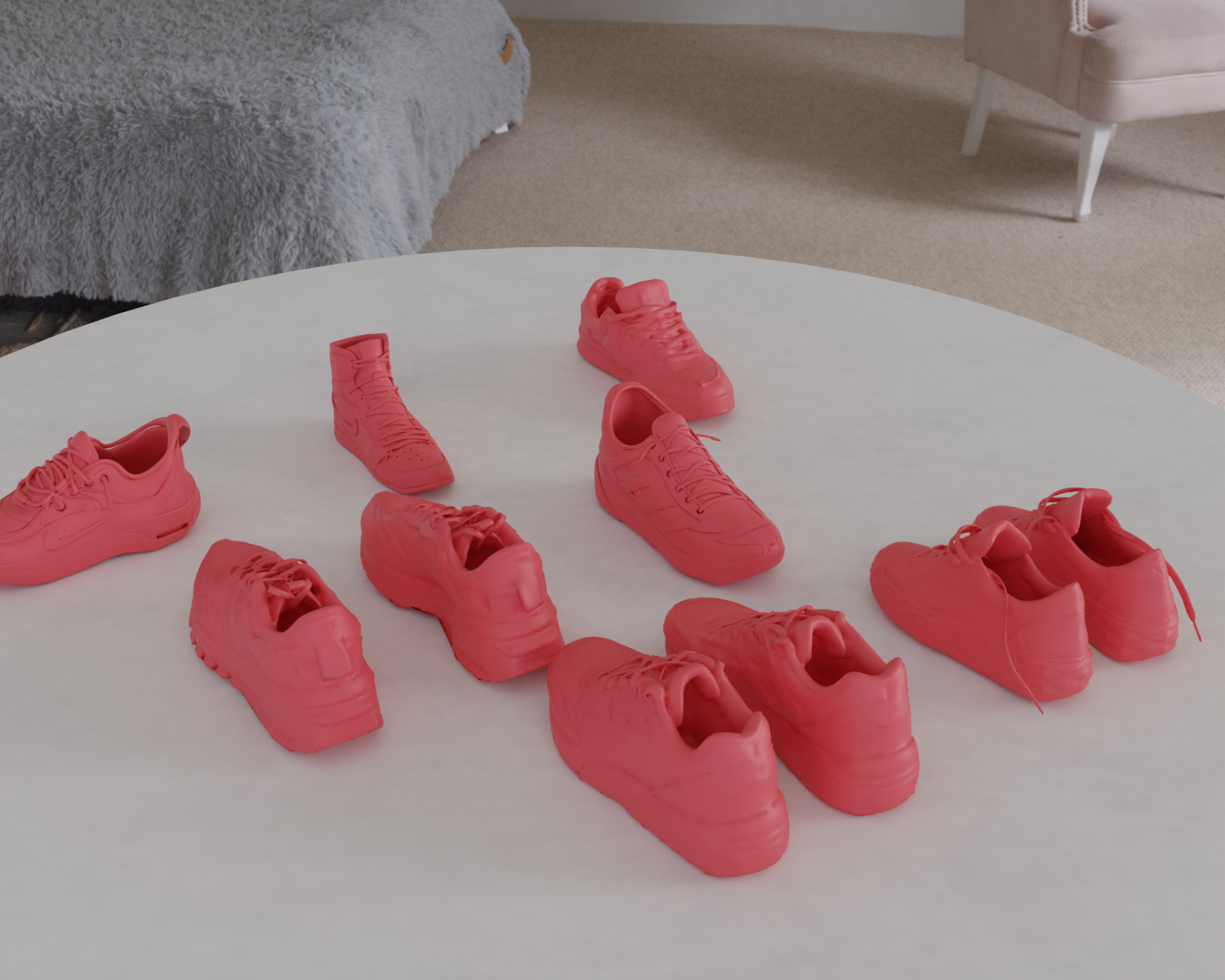 Megapack Sneakers 3D STL – Adidas, Nike, Puma, Li-Ning, Armani & More