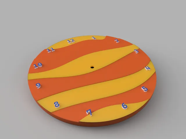 Planet wall clock