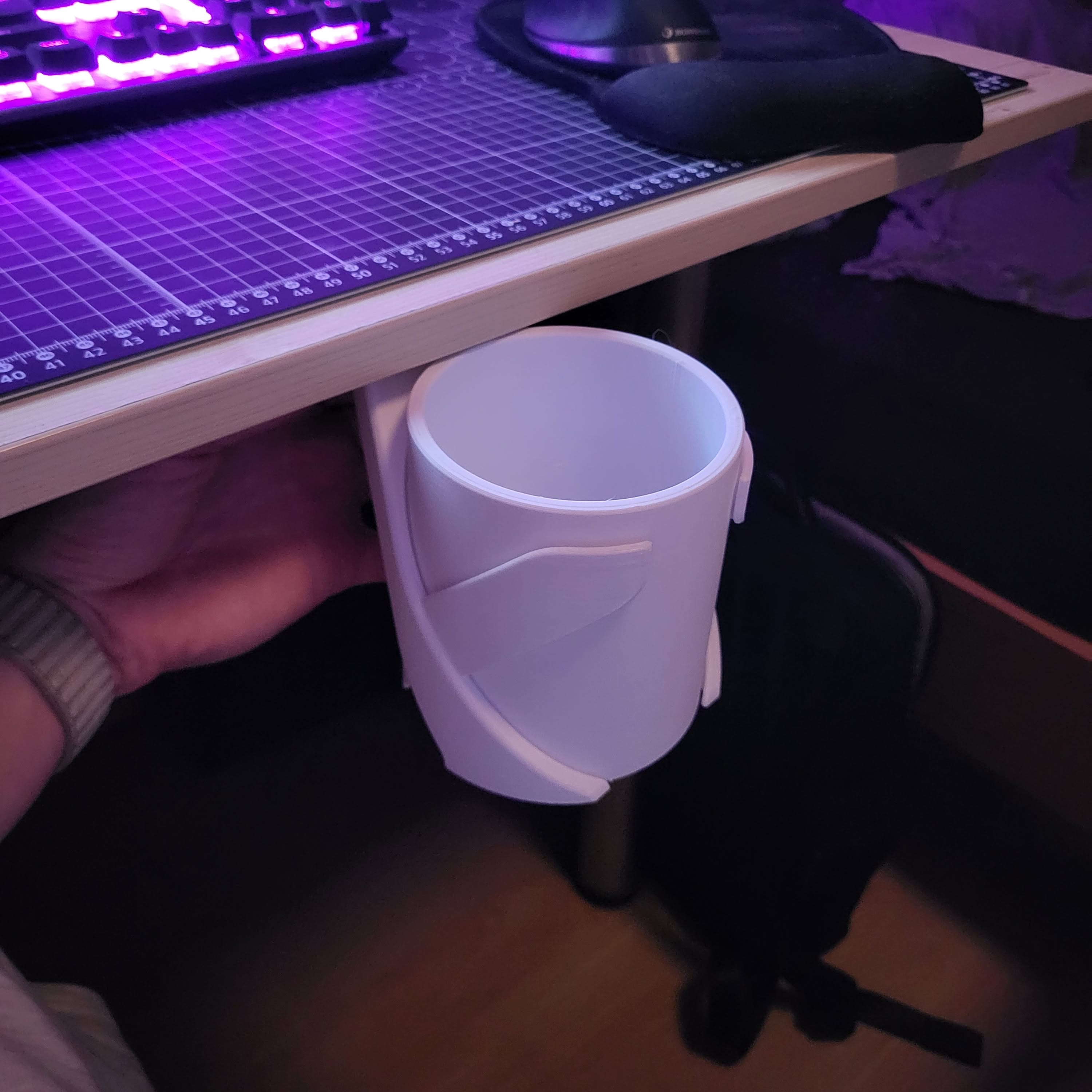 Desk Cup Holder (a little too fancy)