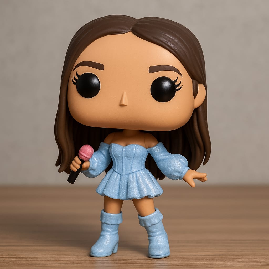 Funko Pop Estilo Pop Star + Mini Escenario — Modelo Decorativo