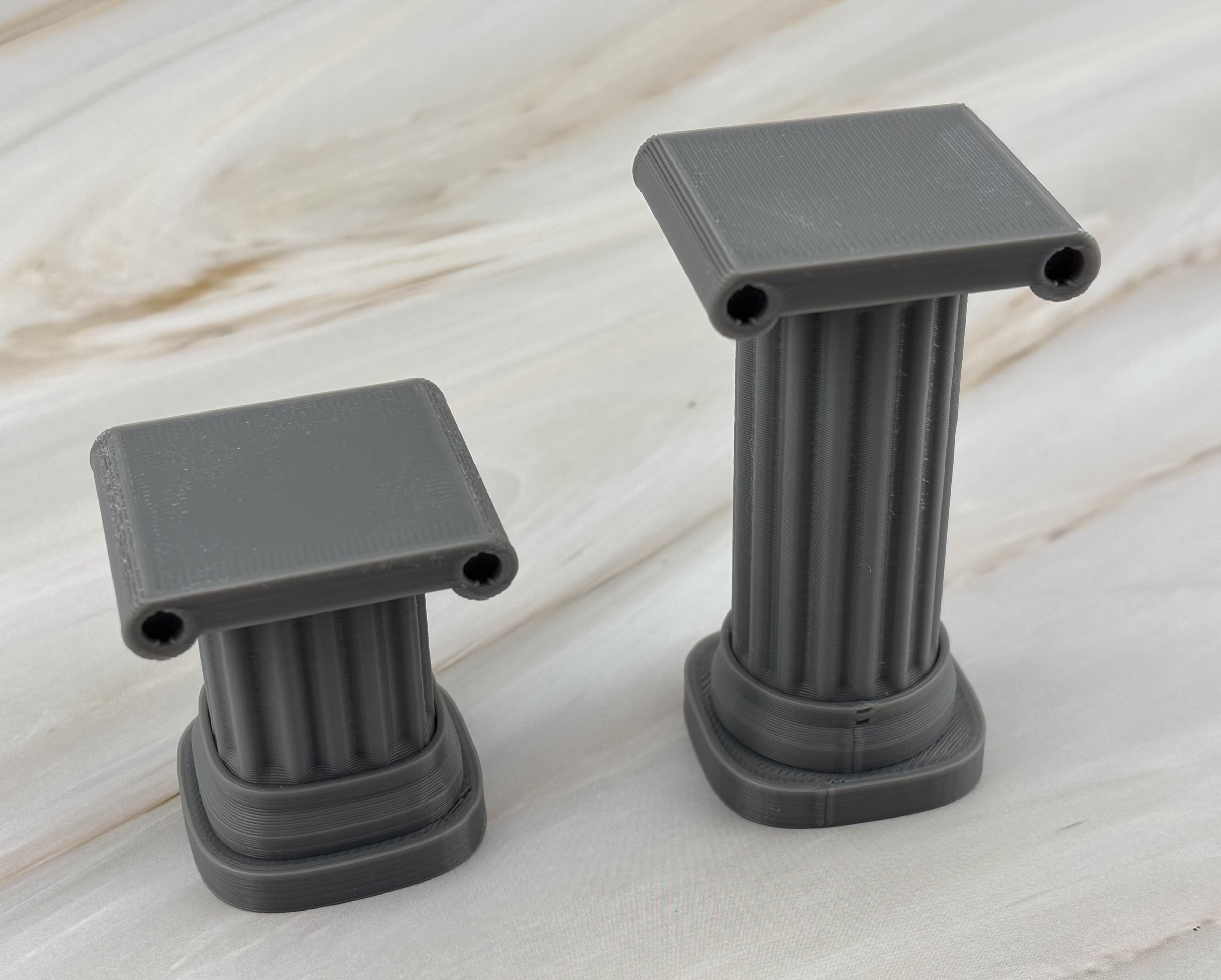 Greco Roman Ionic Style Pedestal Stand Set - Classical Decor