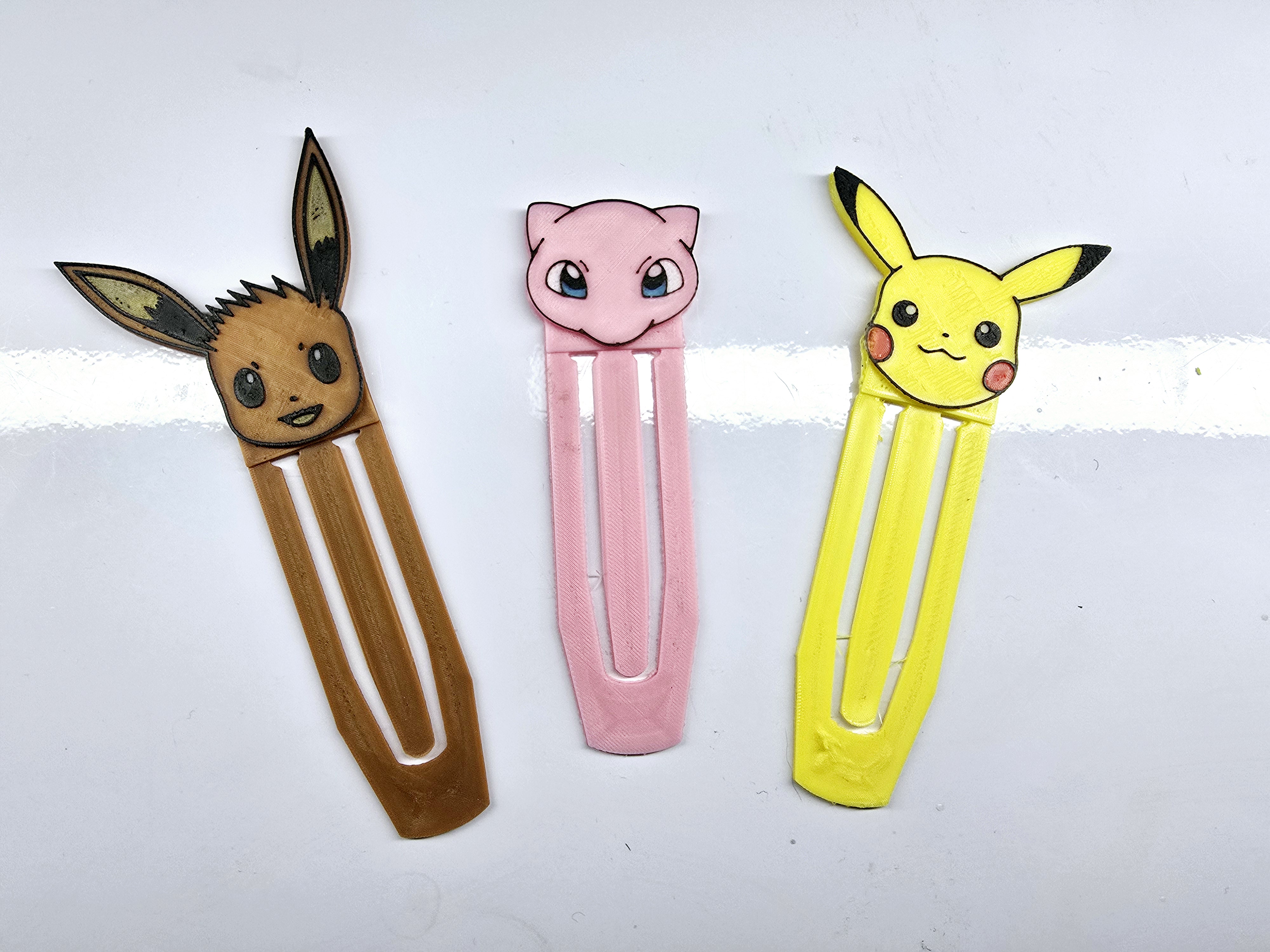 Pokemon Bookmarkers - Pikachu, Eevee & Mew
