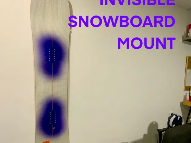 Snowboard wall mount INVISIBLE