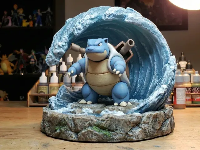 Blastoise Ocean Guardian Diorama – Pokémon Display