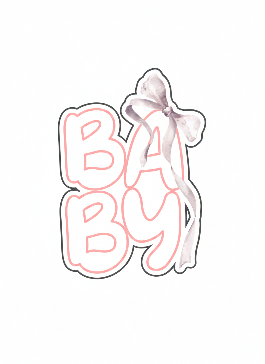 Baby Lettering Cookie Cutter