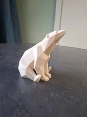 Low Poly Polar Bear –Modern Geometric Animal Decor