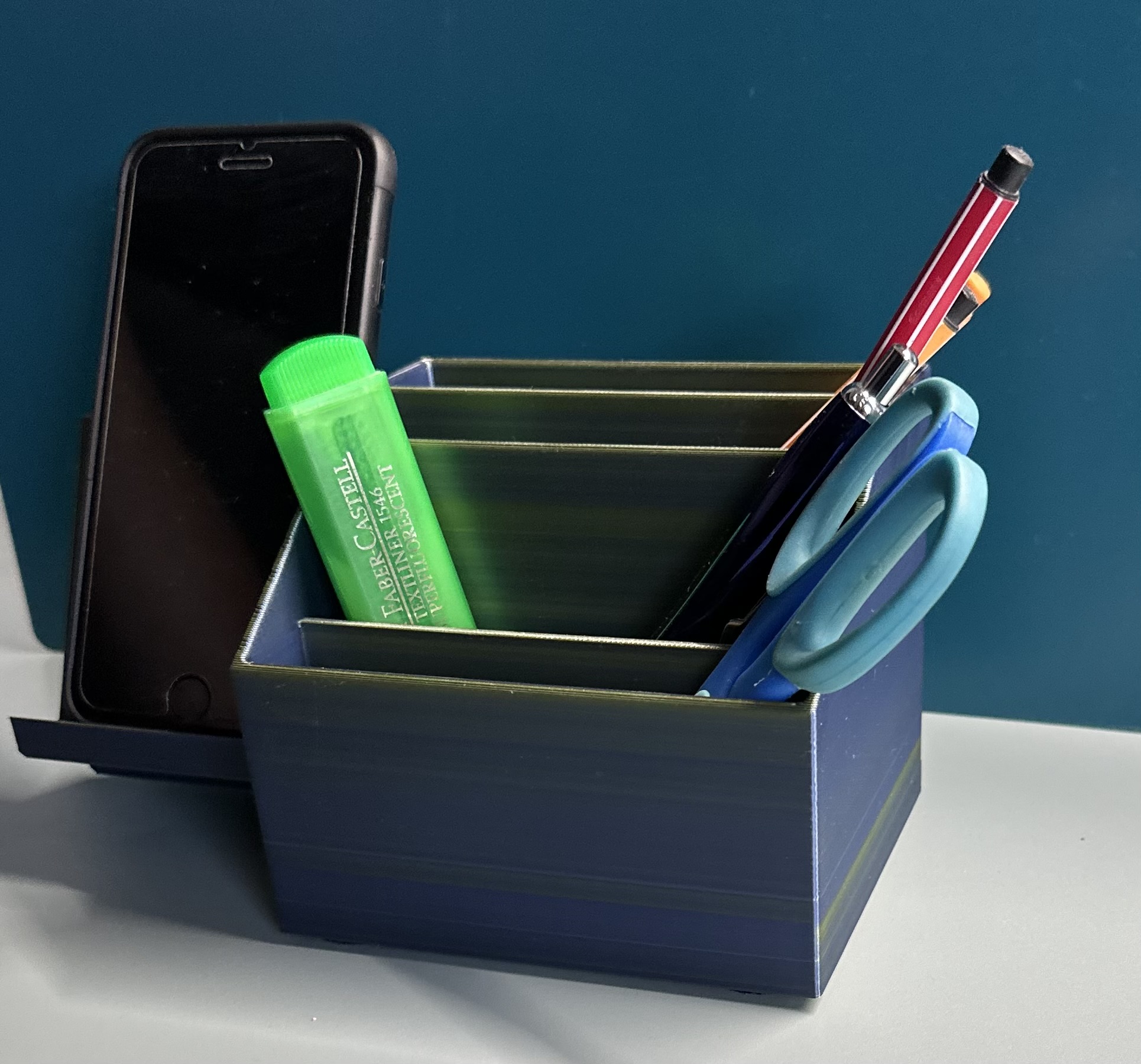 schreibtisch organizer mit Handyhalter