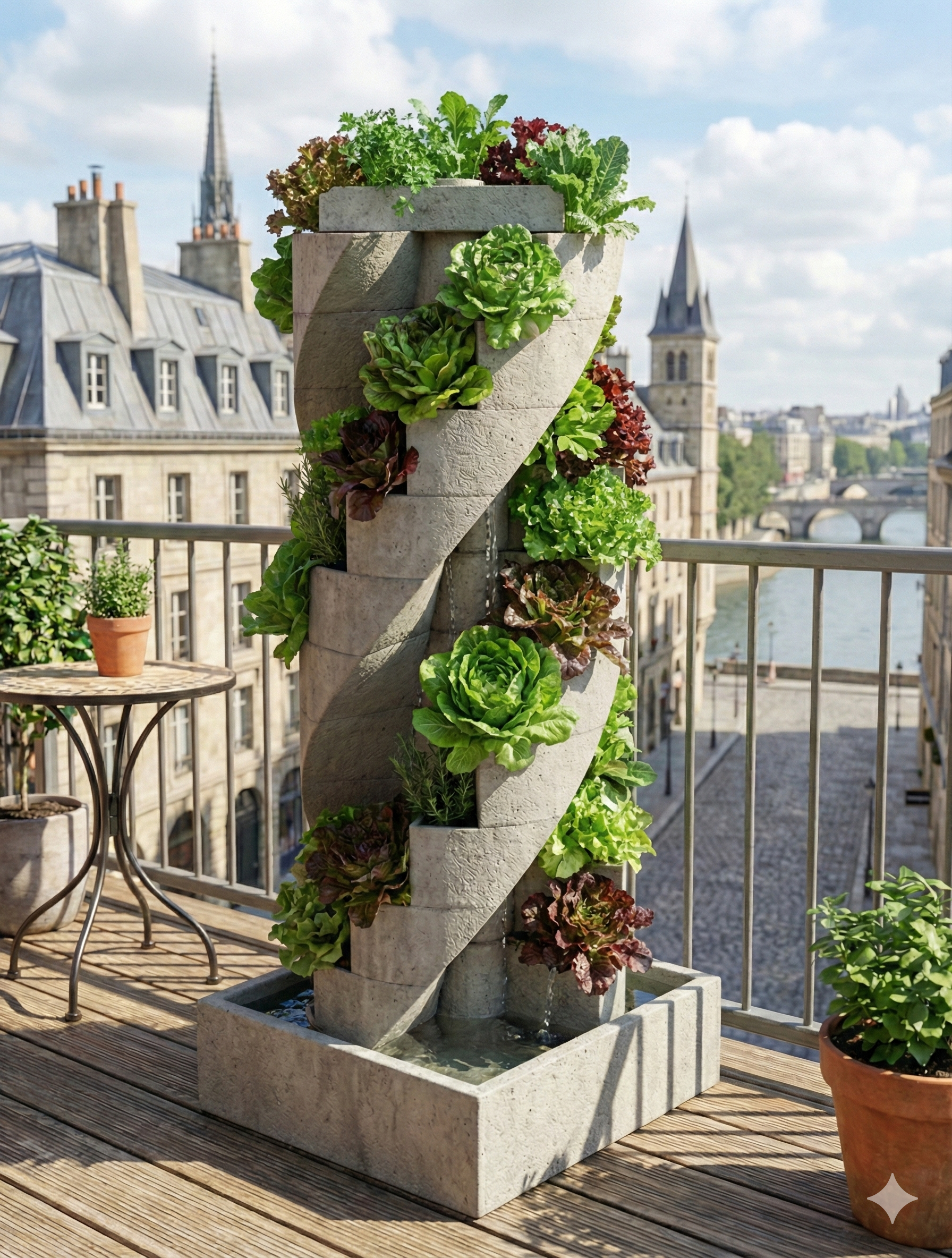 Modular Concrete Hydroponic Tower - Spiral Mold System